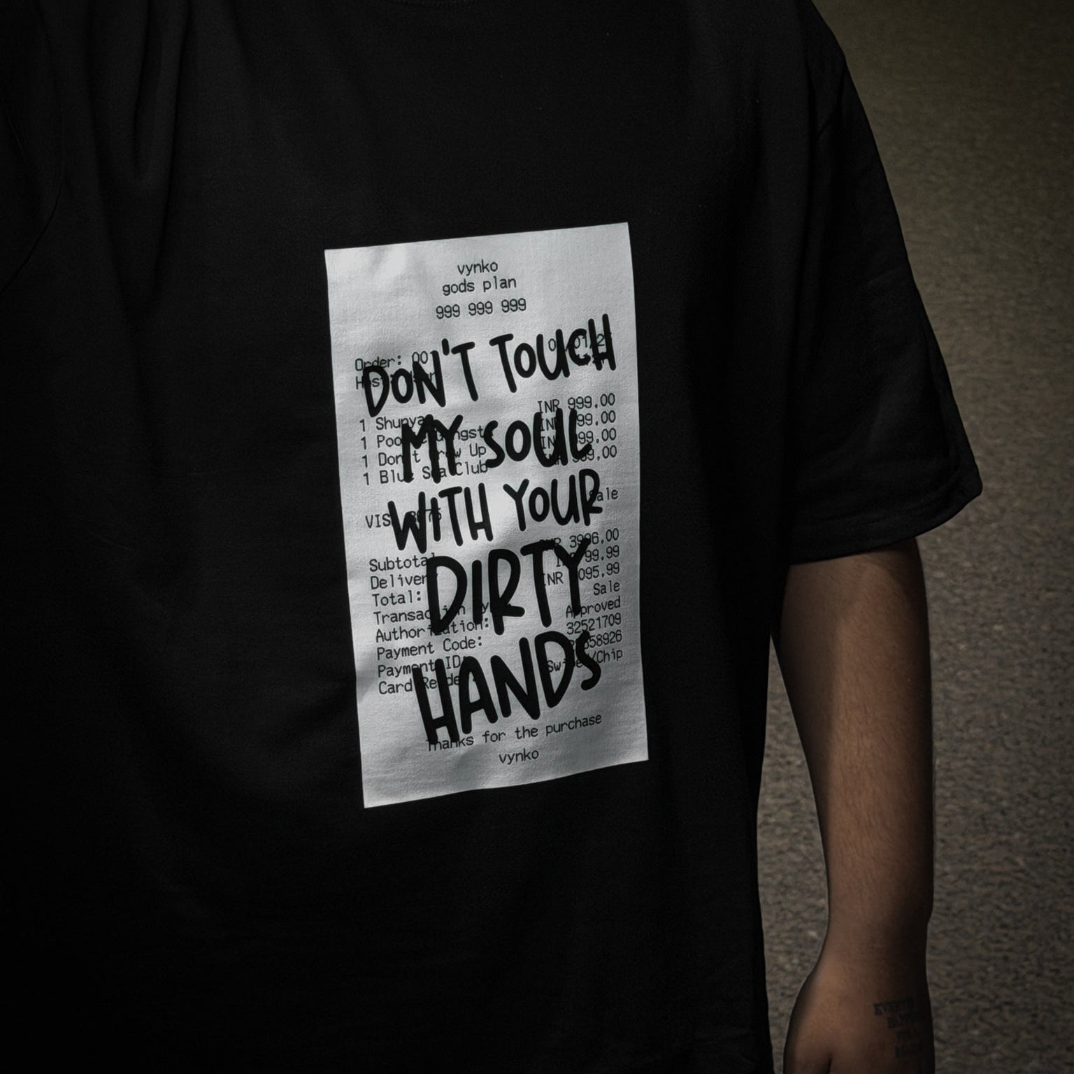 Don't Touch My Soul Oversized Tee