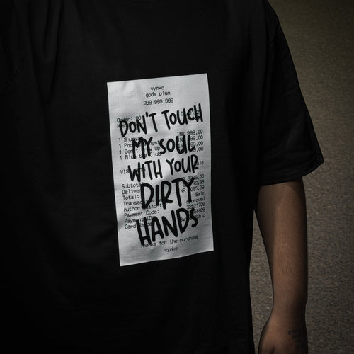 Don't Touch My Soul Oversized Tee