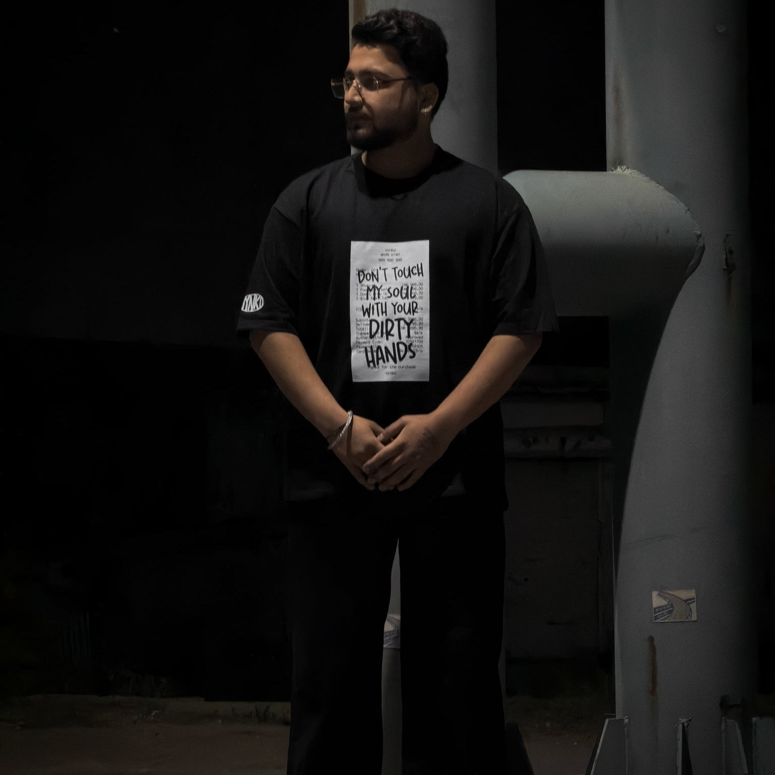 Don't Touch My Soul Oversized Tee